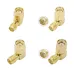 20PCS SMA Connector Type SMA Adapter 90 Degree SMA Connector SMA to RP SMA Plug SMA Coupler for FPV Antennas