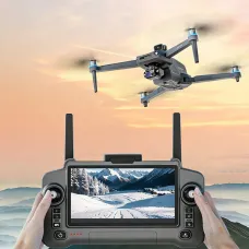 ZLL Beast SG902 PRO & MAX GPS 5G WiFi FPV with Touchable LCD Screen Controller 1080P HD Dual Camera 3-Axis Mechanical Self-stabilization Gimbal 360 Obstacle Avoidance One-Key Airdrop Brushless Foldable RC Drone Quadcopter RTF