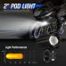 NOVSIGHT A500-WL11-1 2-inch 1500lm Motorcycle Headlight Dual Beam Modes Motorcycle Spotlight  IP68 Waterproof