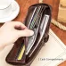 Ekphero Men's RFID Genuine Leather Wallet Large Capacity Multi-card Anti-theft Retro Design Fashion Multifunctional Wallet