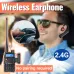 ABBREE BT-E2 Walkie Talkie Wireless Headset Headphone 2.4G Noise Reduction Handsfree Earpiece Replacement for UV-5R UV-32 Walkie Talkie