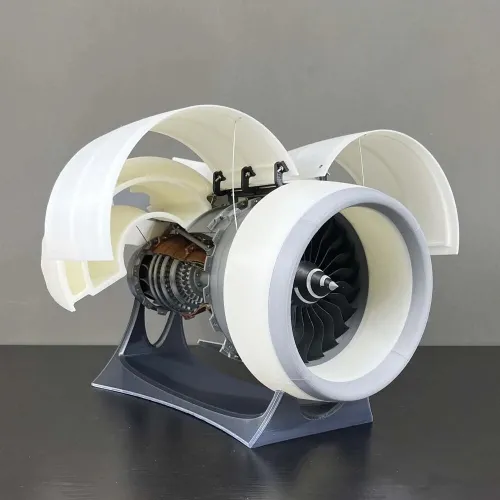 NikolaToy Trent 900 Turbofan Engine Model 65CM Large Size  Physics Experiment Science Discovery Production Invention Desktop Decorations Collection Toys