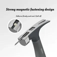 DUKA H1 Multifunctional Claw Hammer 8 OZ High Carbon Steel Forged Shockproof Anti Skid Rubber Handle Compact Woodworking Tool Nail Pulling Driving