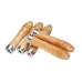 5PCS Wooden File Handles Ergonomic Secure Fit 9cm Length 4mm Diameter Fits 4-6 Inch Files Versatile for Metal Files Wood Rasps Screwdrivers Hand Drills