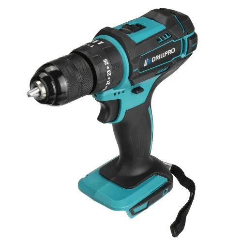 Drillpro 10mm Chuck Impact Drill 350N.m Cordless Electric Drill For Mak18V Battery 4000RPM LED Light Power Drills