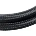 5FT AN4/AN6/AN8/AN10 Car Fuel Hose Oil Gas Line Nylon Stainless Steel Braided Black