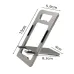 SJZJ033 Aluminum Alloy Portable Card Phone Stand 300g Bearing Foldable Adjustable Angle Bottle Opener Holder for Smartphones Desktop Bracket