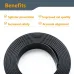 3m / 118 Inch Splinter Guard Replacement Strip for Track Saw Rail Roll Rubber Self Adhesive Anti Splintering for Makita Milwaukee Guide Rail