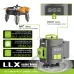 LFINE 4D 16 Line Green Laser Level Class II 515nm Self-Leveling 1mm at 7m 30M Range 1200mAh Batteries Multi-Purpose Tripod