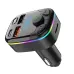 Car Charger Bluetooth 5.0 FM Transmitter PD Type-C Dual USB Ambient Player MP3 Charger Type-C Wireless Light Handsfree