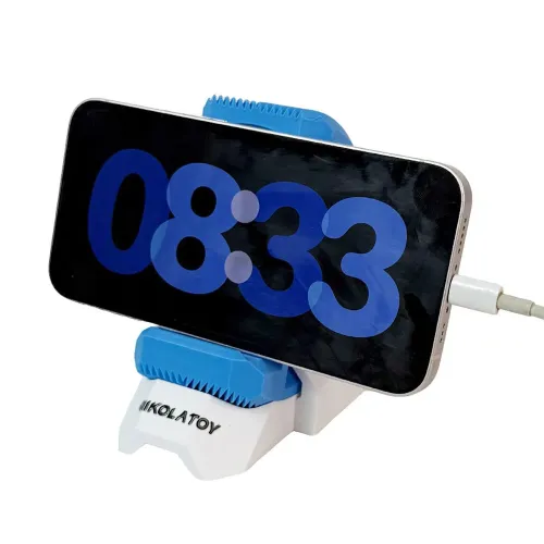 NIKOLATOY 3D Printed Adjustable Mechanical Phone Holder Creative Desktop Decoration Toys