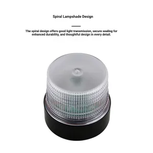 Wireless Remote Control LED Flash Warning Light High Visibility Strong Magnetic Mount Waterproof Signal Light
