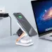 Bakeey 3-in-1 30W Foldable Wireless Charger Fast Magnetic Wireless Charging Stand for Smart Phones for iPhone 15 14 13 for Airpods for Apple Watch