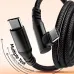 PD60W Type-C to Type-C Elbow Cable PD Fast Charging Data Transmission Copper Core Line 1M/2M Long for iPhone 16 16 Pro 15 15 Pro Max for SAMSUNG Galaxy Z Fold 7 for HUAWEI for OPPO