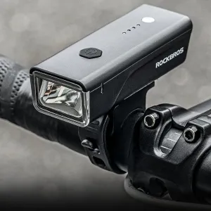 ROCKBROSmart Light Senor Bike Headlight 260Lm Bright LE1500mAh Battery Type-Fast Charging Anti-glare Bicycle Light Flashlight for Cycling