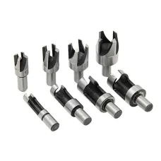 8PCS HSS Cork Drill Bit Set Wood Plug Cutter Drill Cutting Tool Drill Bit Set Bored Hole Tenon Drills
