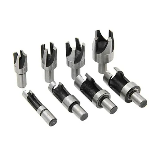 8PCS HSS Cork Drill Bit Set Wood Plug Cutter Drill Cutting Tool Drill Bit Set Bored Hole Tenon Drills