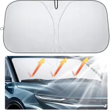 S/L Car Sunshade Windshield Heat Insulation Sunscreen Baffle Car Front Window Sunshade Summer Curtain Car Sunshade