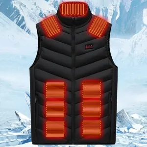 Motorcycle Heated Vest Intelligent Three Levels Of Temperature Adjustment Electric Heating Vest Protection From Cold In Winter