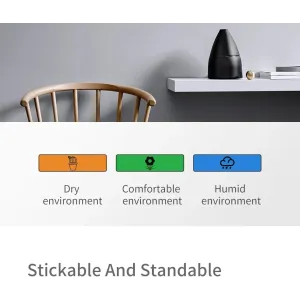 2Pcs Xiaomi DUKA Atuman TH1 Temperature Humidity Meter LCD Digital Thermometer Hygrometer Sensor Gauge Weather Station Clock Home Indoor Use