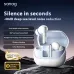 Sanag T51S TWS bluetooth Earbuds ANC Earphone -48dB Active Noise Canelling 6-Mic AI Call Noise Reduction 360 Surround Sound 30H Playback Sports Headphones