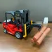 1/24 2.4G 11CH Alloy RC Heavy Forklift Crane Car Lifting Music Spray Scene Simulation Children Toy For Boys