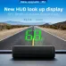 M2 KM/H / MPH HUD Car Head-Up Display GPS Speedometer Compass Car Dashboard Screen Universal GPS HD Car Look Up Display