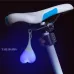 4 Colour Bike Balls TailLight Silicone Waterproof 3 LEModes Warning Cute Heart Design Bike Light for Night Cycling