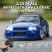 LDRC 1899/A99 RTR 1/18 2.4G RWD RC Car Drift GTR R34 Optional Gyro LED Light On-Road Full Proportional Alloy Body Shell Racing Vehicles Models Toys
