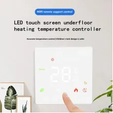 K6H Tuya WiFi Smart Thermostat LED Touch Screen Electric Floor Heating TRV Water Gas Boiler Temperature Voice Remote Controller with Alexa Google Home