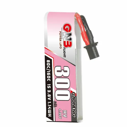 6Pcs Gaoneng 3.8V 300mAh 80C 1S LiHV Battery A30 Plug With Adapter Cable for Emax Tinyhawk S BetaFPV Beta75X