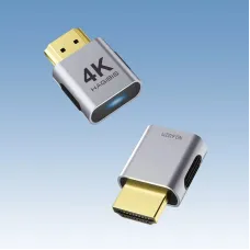 HAGIBIS 4K HD Dummy Plug DisplayPorts EDID Emulator Headless Adapter Virtual Display Supports 4K 60Hz 2K 60Hz 1080P 120Hz Ultra HD Resolution