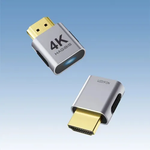 HAGIBIS 4K HD Dummy Plug DisplayPorts EDID Emulator Headless Adapter Virtual Display Supports 4K 60Hz 2K 60Hz 1080P 120Hz Ultra HD Resolution