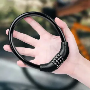 4 Digit Password Cable Lock Anti Theft Combination For Bicycle Motorcycle Scooter