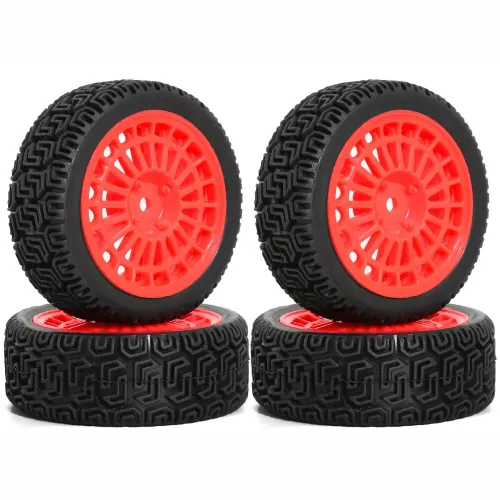 4PCS Upgraded RC Car Parts Wheel Tires for 70mm RV 1/10 Tamiya xv02 RC Car Vehicle Models Accessories