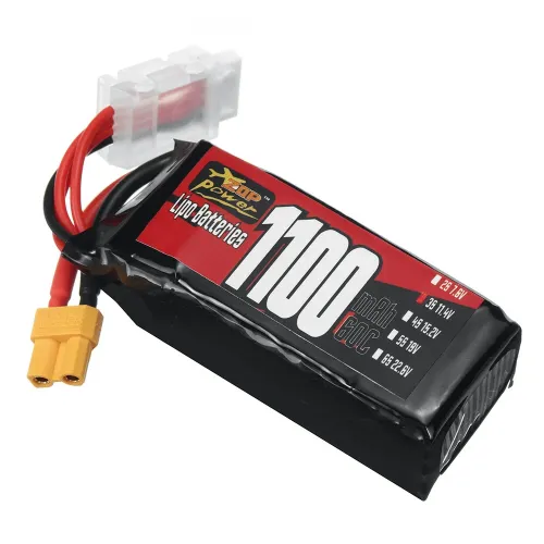 ZOP Power 3S 11.4V 1100mAh 60C 12.54Wh LiPo Battery XT30 Plug for RC Drone FPV Racing