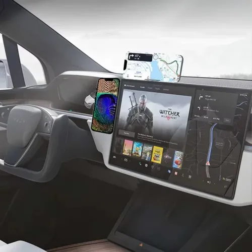 WD10 Magnetic Car Mount Hidden Car Magnetic Navigation Mount Slim&Foldable Desktop Computer Magnetic Phone Holder for iPhone 17 17Pro 16 Pro Max 15 14 13 12