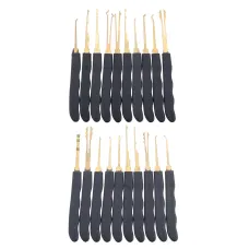 DANIU 24Pcs Lock Picks Training Tool Transparent Practice Padlock Set Locksmith Tool