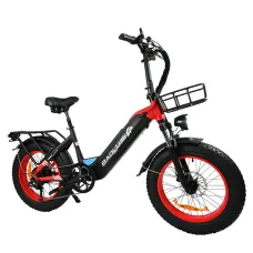 USA Direct BAOLUJIDP2003 48V 12AH 500W Recommended Top Speed 25KM/H 20*4.0inch Electric Bicycle 30-40KM Max Mileage 120KG Payload Electric Bike