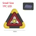 Solar Emergency Triangle Warning Light Safety Emergency Car Warning Frame Traffic Warning Sign Car Tripod Solar Reflective Triangle Emergency Light Warning