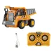HJ 555-104 555-102 RTR 1/64 2.4G Mini RC Car Alloy Dump Excavator Support App Remote Controlled LED Light Sound Engineering Vehicle Desktop Toys Model Collection Gift For Boys