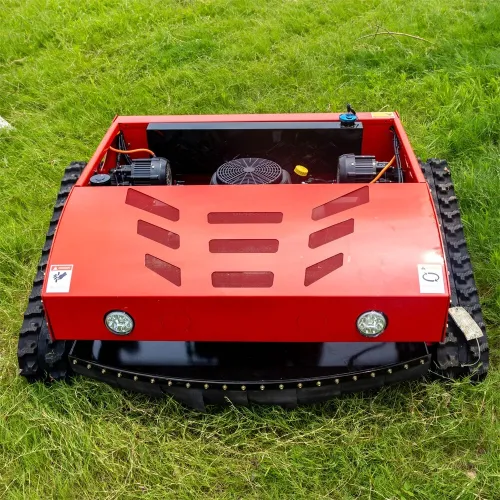 HT1000A Remote Control Lawn Mower 1000mm Cutting Width 45 Degree Slope Capability 680m Control Range Electric Start Engine