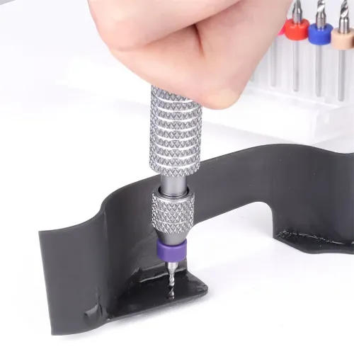 Mini Pin Vise Hand Drill Set Precision 360 Rotation Metal Construction Non Slip Handle 10 Chuck 10 Spiral Drill Bits Wood PVC Plastic Crafting Jewelry Model Making Tools