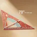 Adjustable Aluminum Alloy Triangle Ruler Multi-Functional Protractor Angle Measuring Tool Laser Engraved Scale Circle Drawing Tool