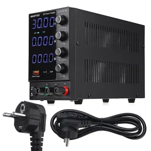 Wanptek DPS3010U 110V/220V 4 Digits Adjustable DC Power Supply 0-30V 0-10A 300W USB Fast Charging Laboratory Switching Power Supply