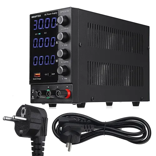 Wanptek DPS3010U 110V/220V 4 Digits Adjustable DC Power Supply 0-30V 0-10A 300W USB Fast Charging Laboratory Switching Power Supply