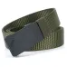 ENNI125cm Men's Tactical Nylon Belt Adjustable Wear-resistantElastic Waist Belt Buckle Belt Casual Sports Belts