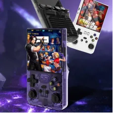 R39 MAX 64G Linux System Handheld Game Console 4-Inch HD Screen RK3326 30+ Emulators 20000+ Games for PSP NDS GBA 3500mAh Battery Arcade Retro Gaming Console