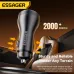ESSAGER ES-CC17 100W 2-Port USB PD Car Charger Adapter with USB-A+Type-C PD3.0 QC3.0 AFC FCP SCP PPS VOOC Fast Charging with LED Digital Display for iPhone 16 16 Pro 15 14 13 Pro Max for Samsung Galaxy Z Flip6 for Xiaomi 15pro