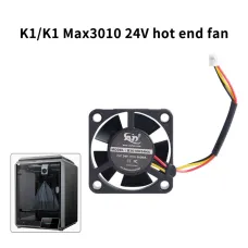 Toaiot K1/K1 Max Hot End Fan 3010 Dual Ball 24V 13000 RPM Quiet Cooling 3D Printer Accessory High-Speed Performance